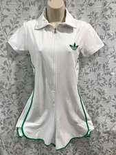 adidas Climacool Womens Size M White Short Sleeve Pro Romper Tennis $140 NWT