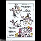 Large Comical Devon Rex Best In Show Cat Painting Greetings Card Suzanne Le Good