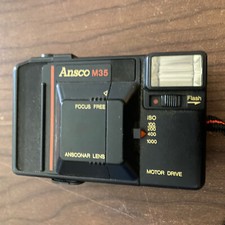 Rare Vintage ANSCO M35 Flash Point and Shoot 35mm film Camera Untested