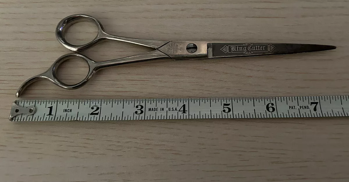 Vintage Barber Shears Scissors Heinr Boker King Cutter Treebrand