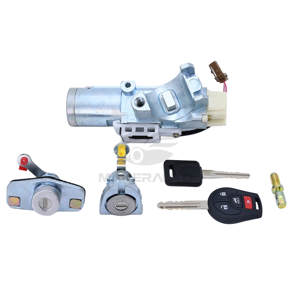 For Nissan Versa 12-19 Ignition Lock Cylinder & Door &Trunk Deck Lid Lock & Keys - Image 2 of 4