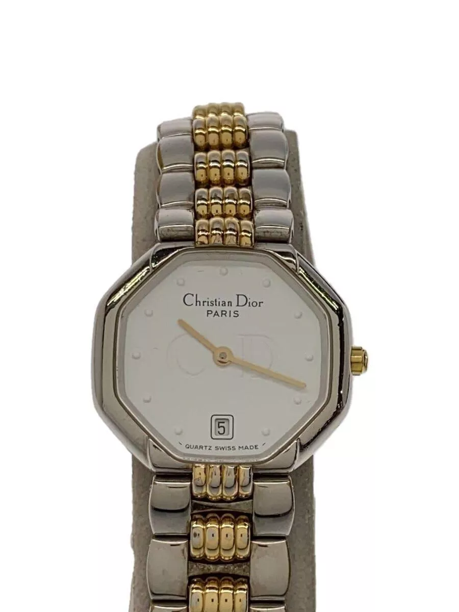 Montre Christian Dior Femme à Quartz Analogique Acier Inoxydable Blanc 48.203 Occasion