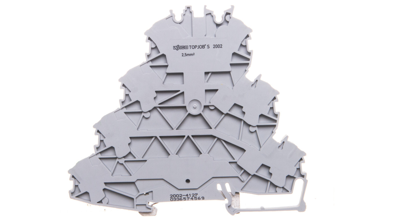 4-deck 7-pole terminal block 2.5mm2 L/L/L/PE gray 2002-4127 TOPJOBS /T2UK