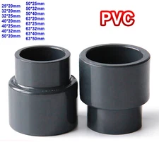 PVC-U Pipe Fitting Reducing Coupling Pressure Fish Tank Pond 20mm -63mm Adhesive