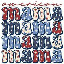 Sublimation Transfer American Mama USA Ready To Press Heat Transfer