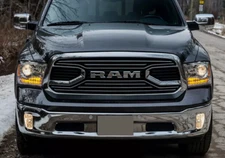 Chrome Grille For Dodge Ram 1500 2014-2018 Big Horn Style Bumper W/Letters