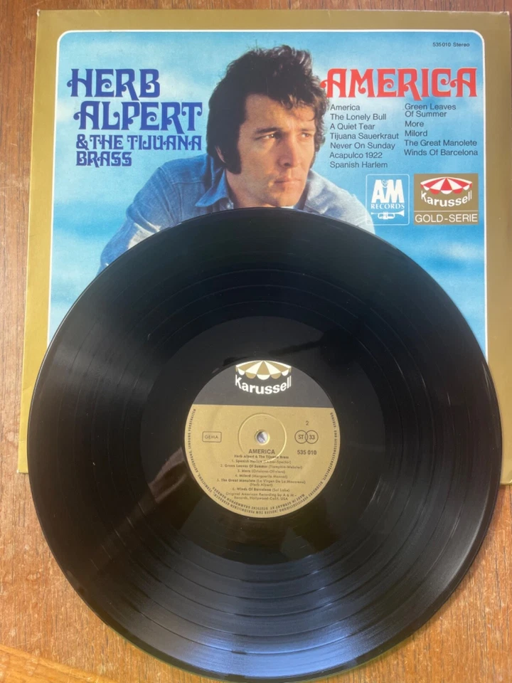 Herb Alpert & The Tijuana Brass – America LP German Import Karussell VG - Image 4 of 4