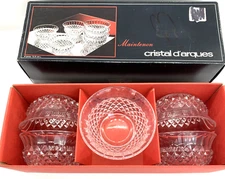 Vintage Maintenon Cristal D’Arques Crystal Bowls 5" Set of 6 w Box France