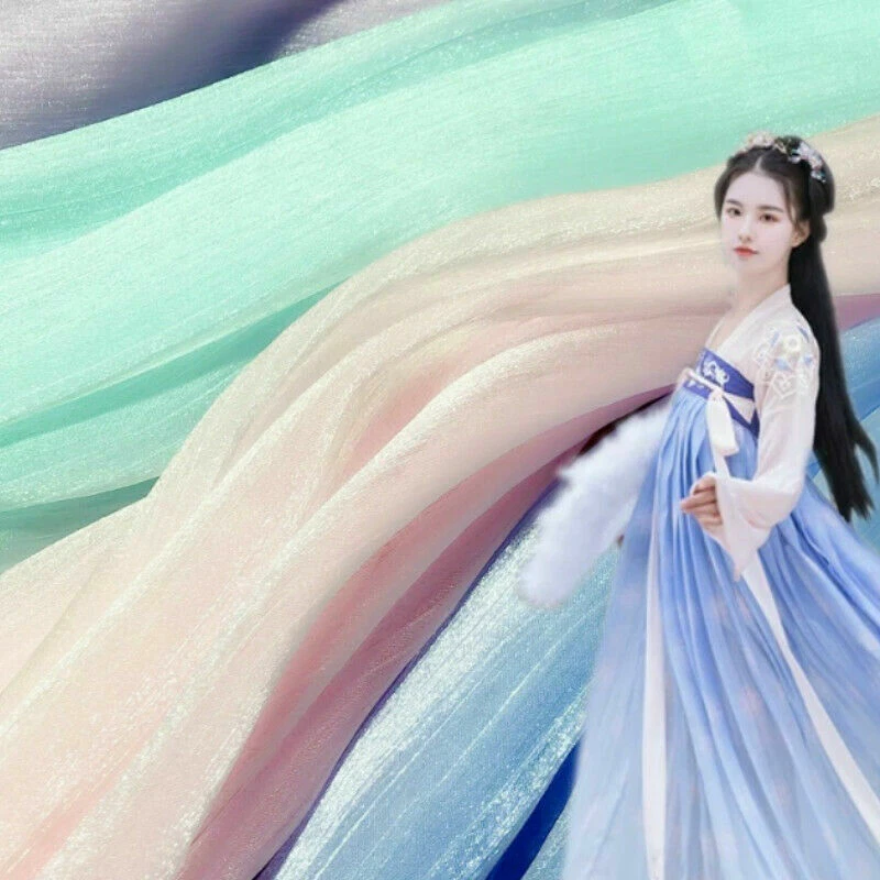 Shiny Organza Fabric Sheer Net Mesh Voile Tulle Dress DIY Craft 100 150CM - Image 2 of 4