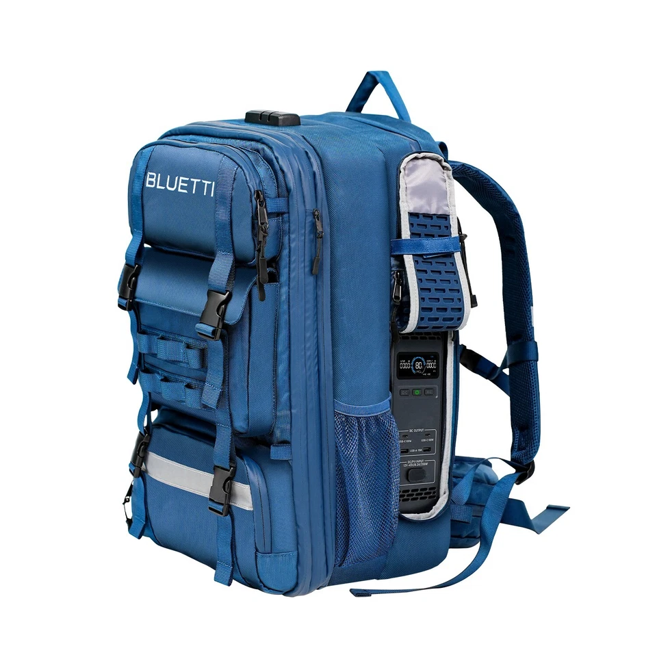 BLUETTI Handsfree2 Tragbare Powerstation 700W 512Wh Camping Wandern 60L Rucksack - Bild 2 von 4