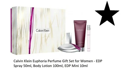 Calvin Klein Euphoria Perfume Gift Set for Women - EDP 50ml, Lotion, EDP 10ml   - Image 1 of 4