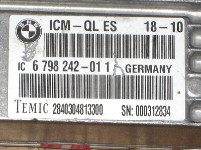 BMW 34526798242 F10 F11 ICM CONTROL UNIT MODULE OEM 535I 528I 550I 