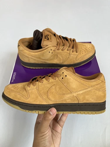 Nike SB Dunk low Pro Mocha Wheat Flax Brown Sneaker BQ6817-204 Men’s Size 10