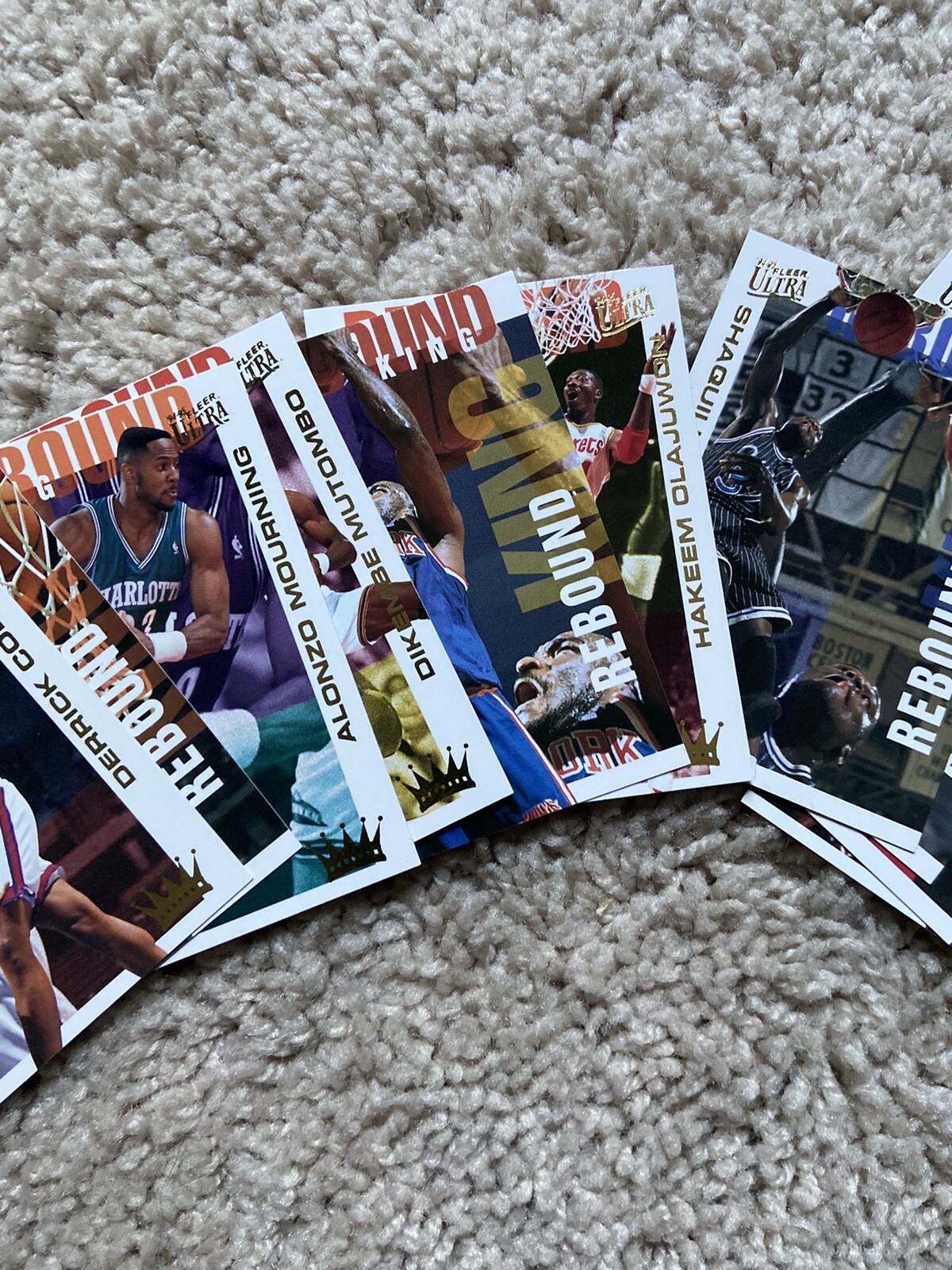 199495 NBA Fleer Ultra 'Rebound King' 10 Card Set w/ Shaquille O