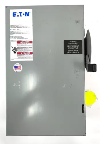EATON DG322NGB GENERAL DUTY SAFETY SWITCH THREE POLE NEMA 1 60A