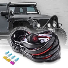 180W Light Bar Wiring Harness Toggle Switch 40A 12V Relay Fuse On-off Wiring Kit