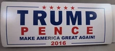 WHOLESALE LOT OF 10 TRUMP PENCE  MAGNET bumper sticker MAKE AMERICA GREAT AGAIN 