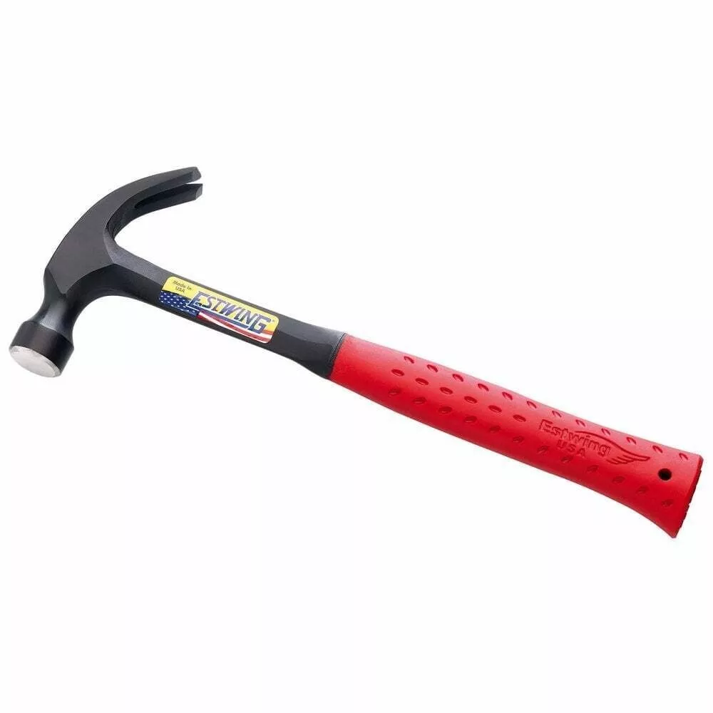 Estwing E3 20CR E3 20C 20oz Curved Claw Hammer Hand Tools Red Nylon Grip 560G