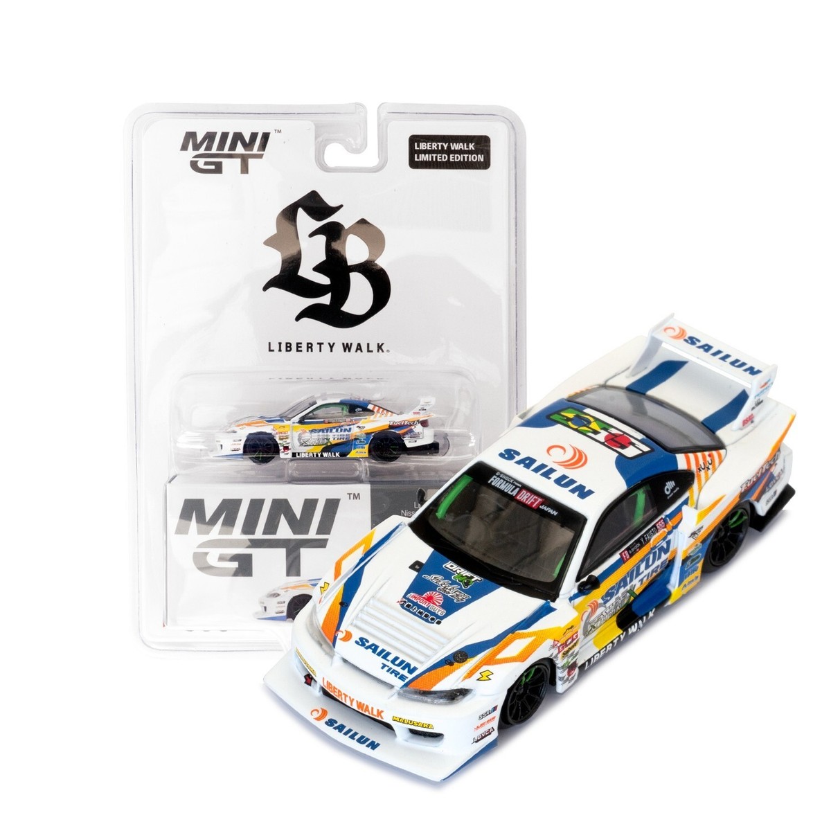 MINI GT 1:64 Nissan LB-Super Silhouette S15 SILVIA #555 2023