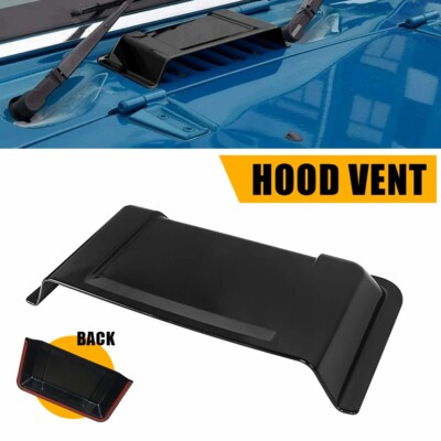 Hood Vent Hood Scoop Vent Cover for 1997-2017 Jeep Wrangler TJ JK Unlimited ABS