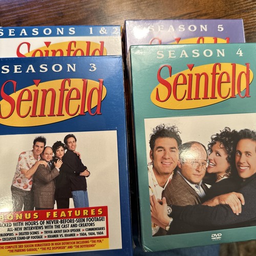 Seinfeld Seasons 1 2 Plus 3 4 5 Are NEW SEALED Sets New Free seinfeld-seasons-1-2-plus-3-4-5-are-new-sealed-sets-new-free