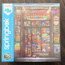 Springbok Groovy Records 1000 Piece Puzzle Rolling, Pink Floyd, Hendrix, New!