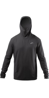 Zhik Mens Motion Long Sleeve Hooded Top - Anthracrite