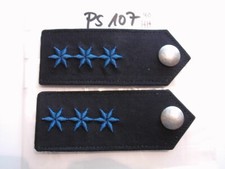 Polizei Schulterstücke blau 3 blaue Sterne POM Nordverbund 1 Paar (ps107)
