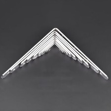 Support L-Shape Stainless Steel Right Angle Bracket Corner Brace Joint Shelf