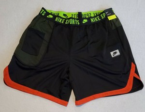 black and green nike shorts