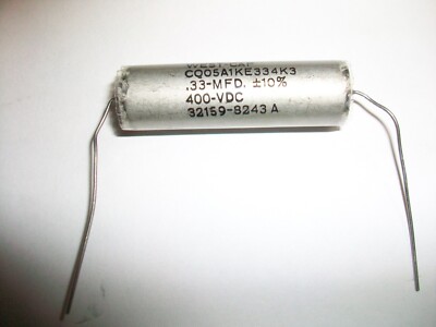 WEST-CAP AXIAL FILM CAPACITOR .33 MFD 400 V. Dc. CQ05A1KE334K3  AUDIO