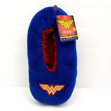 Snuggle Toes DC Wonder Woman Womens Shoe Size 4-10 Blue Red Slippers