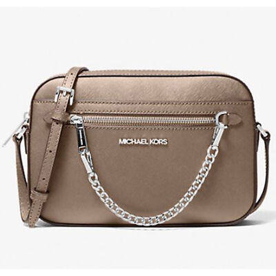 Michael Kors Jet Set Large Saffiano Leather Crossbody Bag 35S1GTTC7L-dusk