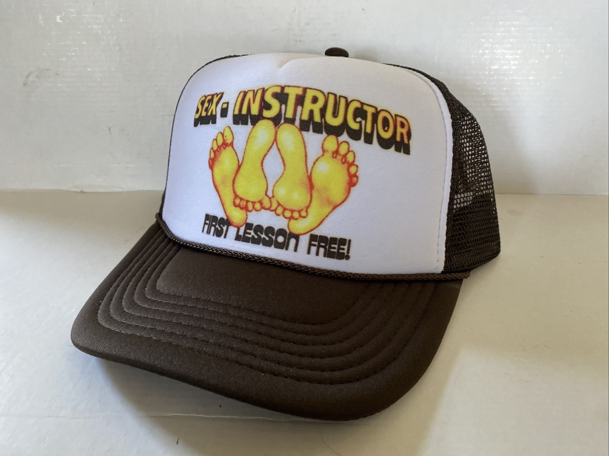 Vintage Sex Instructor Hat Funny Trucker Hat Adjustable snapback