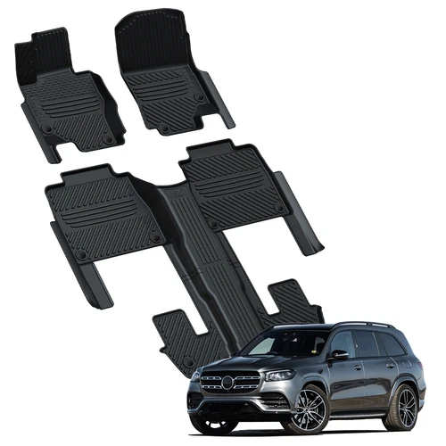 Floor Mats for Mercedes Benz GLS 2020-2025 1st & 2nd & 3rd Custom Floor Liners
