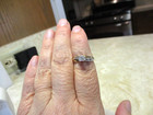 10K Yellow Gold 9 Diamond heart Ring Size 7 — photo 6