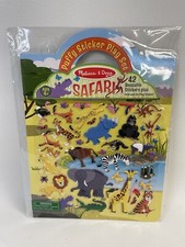 Melissa  Doug Puffy Sticker Play Set - Safari  Includes 42 Reusable Stickers 