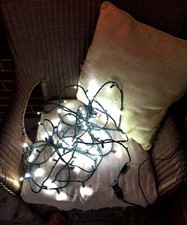 25-ft 50-Light Cool White 5mm Mini LED Christmas String Lights