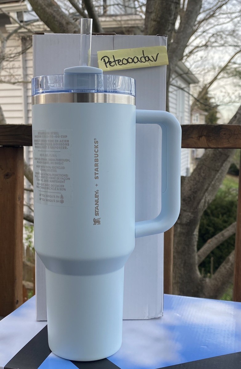 2024 Stanley Starbucks Spring Blue 40oz Tumbler New With Box | eBay