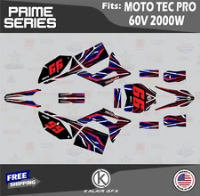 Graphics Kit for MotoTec Pro 60v (All Years) Prime Series - RED-SHIFT