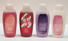 4 NOS Avon Bubble Bath Travel Size White Lily, Lavendar, Soft Pink, Winter Rose