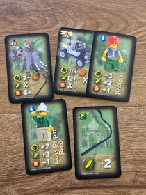 Lego 7414 Elephant Caravan w/cards + Manual, 2 pieces missing Excellent