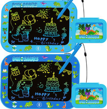 2Pack LCD Writing Tablet for Kids,10Inch Colorful Reusable Electronic Toddler Do