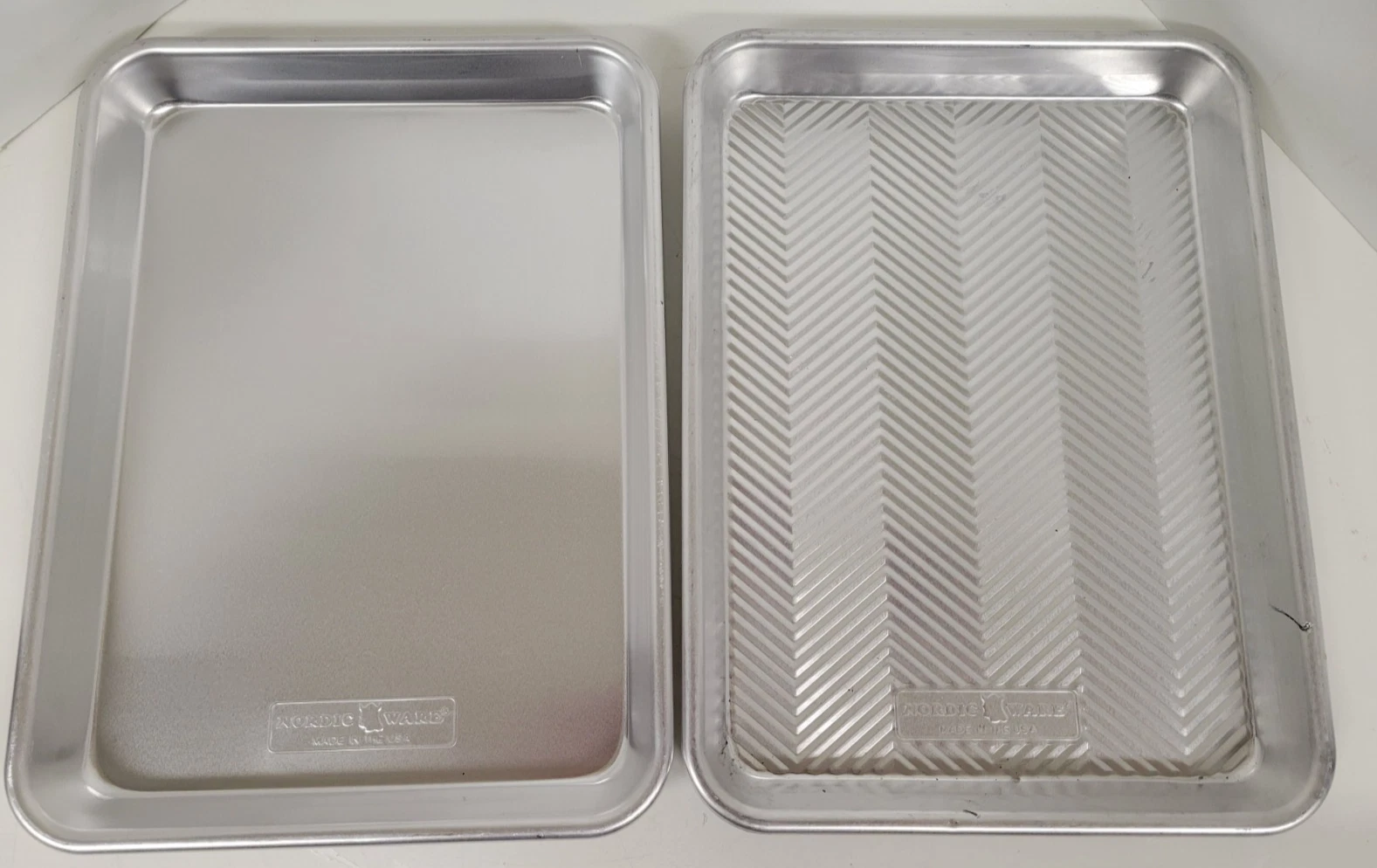 Nordic Ware Naturals & Prism Quarter Sheet Baking Pan 2-Pack 12.9"x9.6"x1.1"