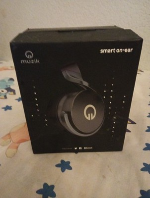 Muzik One Connect Wireless Smartware Over-the-Ear Headphones Black