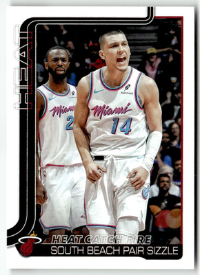Topps NBA Flagship 2025 No. 284 Heat Catch Fire Tyler Herro Andrew Wiggins