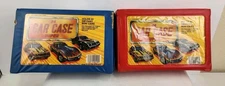 Matchbox Hot Wheels Carry Case Lot Of 2 Tara #20100 Holds 24 Diecast Cars Vtg