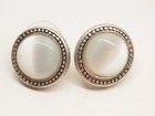 Vintage Moonglow Earrings Lot Blue Stones Pierced Clip On Silver Tone D6051 — photo 8