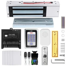 Access Control System 1200lb Electric Magnetic Door Lock Kit: RFID Keypad, Re...