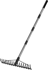 5.4FT Bow Rake Heavy Duty Garden Rake with Stainless Steel Handle